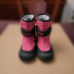 LL Bean Girls Snow Boots Size 9 Toddler